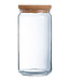 Luminarc Pure-Jar - Storage jar - Lid in Cork - 1.5 Liter - Glass - (Set of 6)