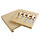 C&T Cutting Board With Cheese Knife In Bookbox 26x23xh1,5cm Acacia