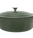 C&T Cooking Pot Shiny Green5,1l 33x25xh11cmoval Cast Iron