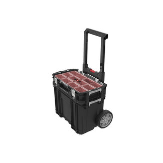 Keter Connect - Suitcase Organizer On Wheels - Black - 56.5x37xh55cm