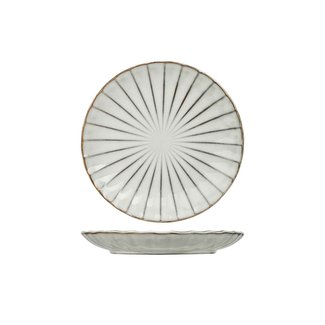 C&T Concha-Grey - Dessert plates - D20,5cm - (Set of 6)