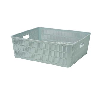 C&T Panier De Rangement Vert 12l Empilableet EmboÎtable 38.1x33xh12.7cm