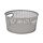 C&T Panier De Rangement Gris 3l D23,5xh11cmrond