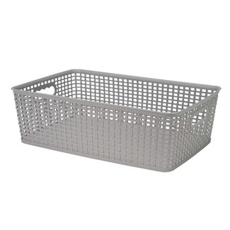 C&T Panier De Rangement Gris 12l 40x26,5xh12,5cm