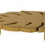 Cosy @ Home Dish On Foot Leaf Mustard 29x24xh6cm Wood (set of 12)