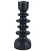 Cosy @ Home Chandelier Stacked Noir 9,5x9,5xh25,5cmrond Ceramique (lot de 2)