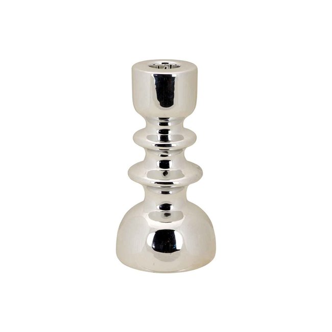 Cosy @ Home Chandelier Stacked 8,2x8,2xh16,5cmargent Rond Ceramique (lot de 2)