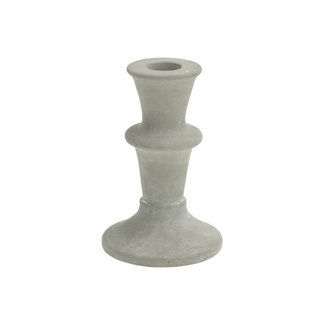 Cosy @ Home Candle Holder Grey 9x9xh14cm Round Cement (set of 4)