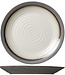 C&T Stone - Gray - Bread plate - D15cm - Ceramic - (Set of 6)