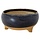 Cosy @ Home Bowl On Feet Grey Blue 20x20xh9,5cm Round Stoneware