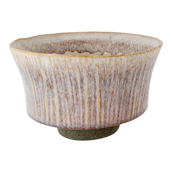 Cosy @ Home Bowl Glazed Beige 20x20xh12,5cm Round Conical Stoneware