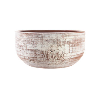 Cosy @ Home Bowl Obsoleto Terracotta 24x24xh13cm Round Stoneware