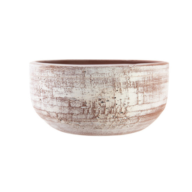 Cosy @ Home Bowl Obsoleto Terracotta 24x24xh13cm Rond Aardewerk