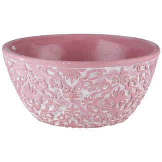 Cosy @ Home Bowl 3d Print Pink 15x15xh7,5cm Round Cement