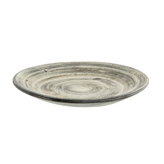 Cosy @ Home Plat Vintage Look Gris 30x30xh4cm Rond Gres