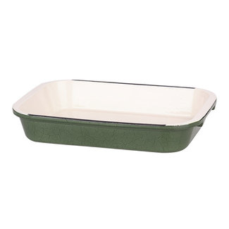 C&T Castard Ovenschotel Glansgroen 35,5x23,5xh6cm Gietijzer