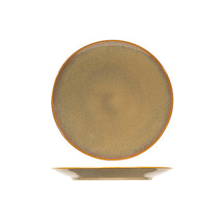 C&T Bloom-Olive - Dessert plate - D21,5cm - Ceramic - ( Set of 6)