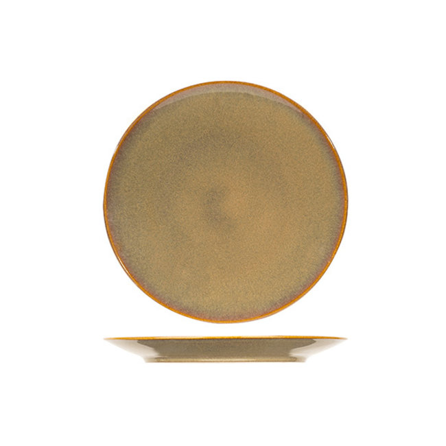 C&T Bloom-Olive - Dessert plate - D21,5cm - Ceramic - ( Set of 6)