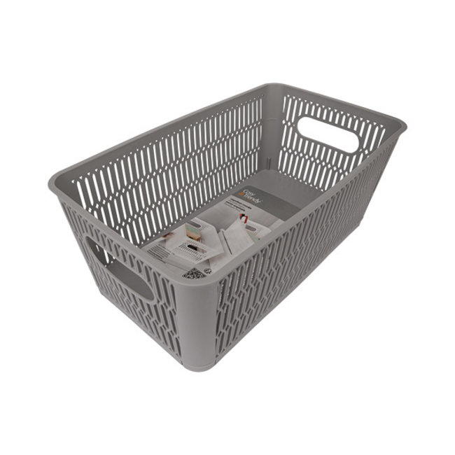 C&T Storage Basket Grey 3,8l Stackable&nestable 16.5x29xh11.5cm