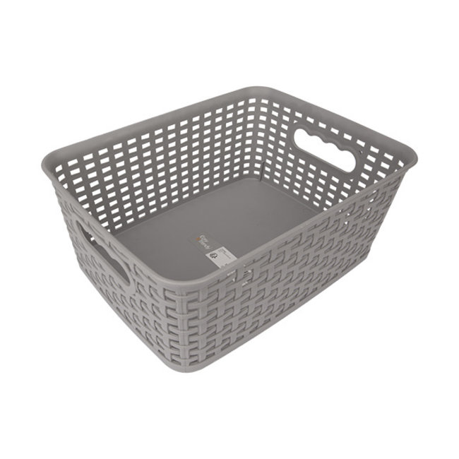 C&T Storage Basket Grey 4,5l 24,5x18,5xh10cm Rectangular
