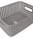 C&T Storage Basket Grey 4,5l 24,5x18,5xh10cm Rectangular