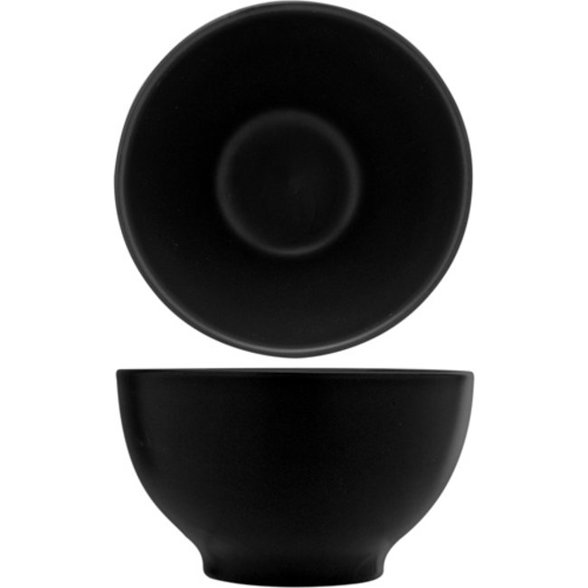 C&T Kp Serena-Black - Bowl - D14xh8,2cm - 65cl - Ceramic - (Set of 6)