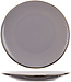 C&T KP-Ravenna-Grey - Dessert plates - D19.5cm - Ceramic - (Set of 6)