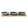 C&T Serveerplank 31x11xh4cm Bamboe + 3 Bowls Keramiek Blauw Kp