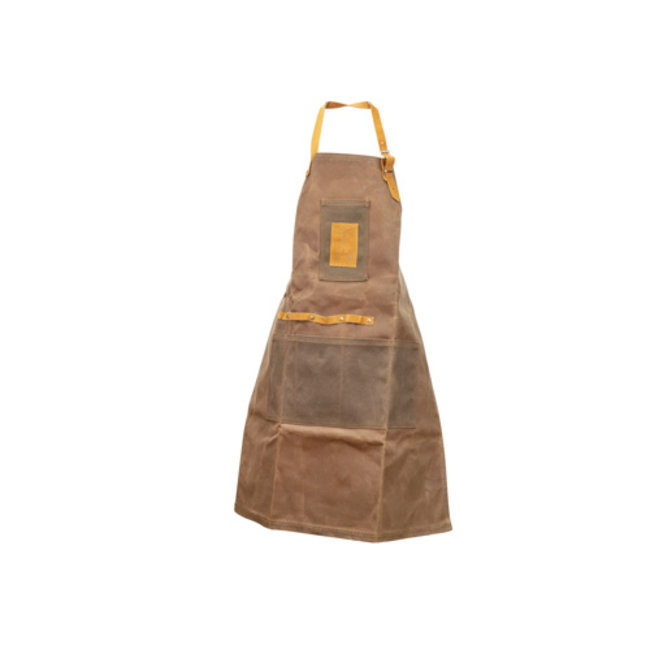 C&T Kp Apron Brown 64x83cm Cotton Canvas