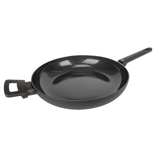 C&T Cocotte Pleine Noir Noir D32xh6cm Aluminium Tous Feux