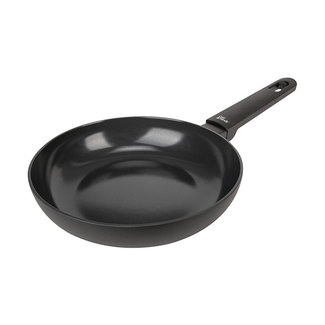 C&T Cocotte Pleine Noire Noir D20xh4,5cmaluminium Tous Feux