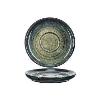 C&T Mendoza-Green - Coffee plates - D13xh1,7cm - (Set of 6)