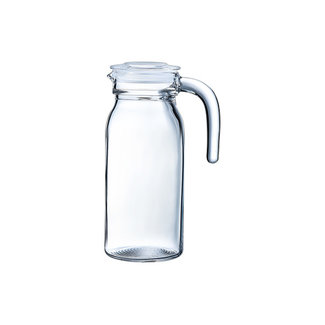 Carafe en verre + bouchon 1,7L LUMINARC : la carafe d'eau de 1