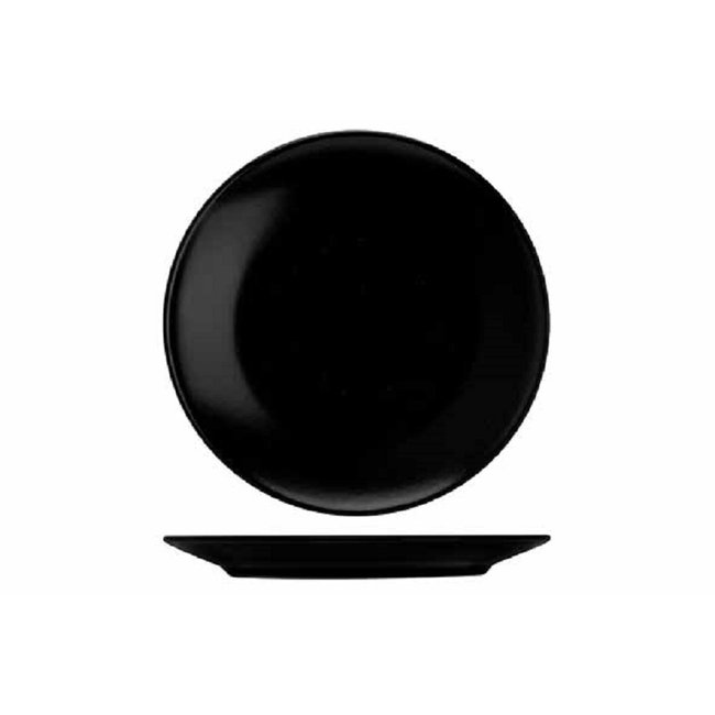C&T Venus-Black - Dessertborden - D20cm - Keramiek - (Set van 6)