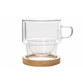 C&T Omagio-Cafe-Classico - Doppelwandiges Glas - 18cl - (6er-Set)