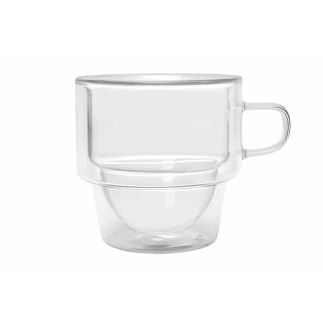 C&T Omagio Cafe Classico 180ml Set 2d8.4xh8.4cm Dubbelwandig - Borosilicaat