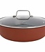 C&T Cerapro Skillet Terracotta D28cm Nswith Lid