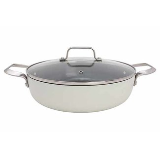 C&T Cerapro Skillet Clay D28cm Nswith Lid