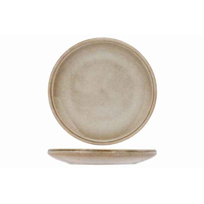 C&T Conico Sand Bread Plate D14cm