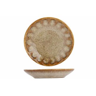 C&T Mini Assiettes Araki Hazel - Lot de 12 - Ø 8cm - Céramique de haute qualité - Passe au lave-vaisselle et au micro-ondes