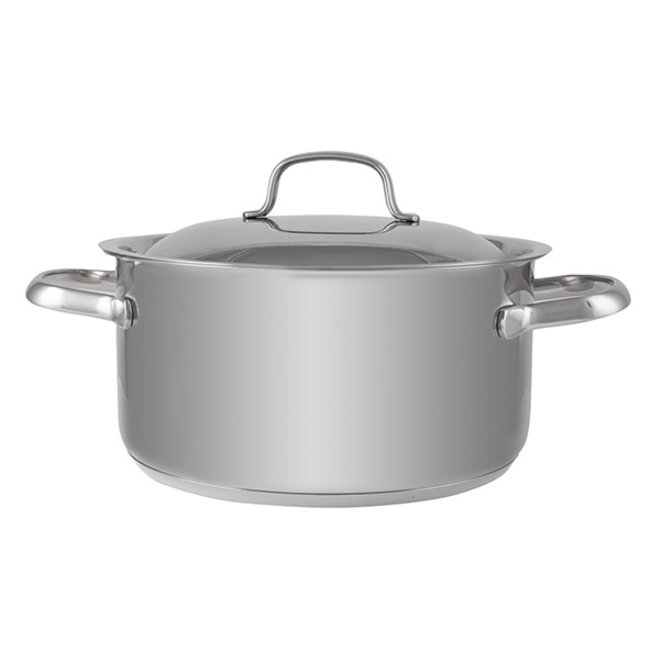 C&T Daily - Cocotte Avec Couvercle - D20xh10cm - Acier Inoxydable