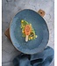 C&T Aicha Blue - Dessertteller - 19,5 x 16,5 cm - Keramik - (6er-Set)