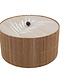 Cosy @ Home Doos Bruin 14,8x14,8xh8cm Rond Hout (set van 4)