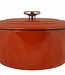 C&T Fontestic Cooking Pot Rust D28xh13cm Cast Iron With Lid