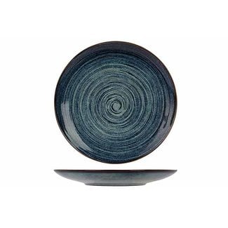 C&T Atlantis Circle - Blauw Dinerbord D27,5xh3,6cm Set Van 4