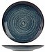 C&T Atlantis Circle - Blue Dinner Plate D27.5xh3.6cm Set Of 4
