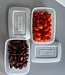 ELGO Behälter für frische Lebensmittel - 3 Liter - Weißer Deckel - (5er-Set)