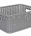 C&T Panier De Rangement Gris 4,5l 24,5x18,5xh10cm Rectangle