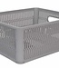 C&T Aufbewahrkorb Grau 5,8l Stapelbar Und Nestbar 23x28,2xh12cm