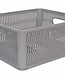 C&T Storage Basket Grey 5,8l Stackable&nestable 23x28,2xh12cm